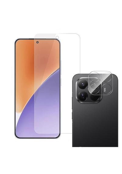 Adige Xiaomi 15t Pro Kamera Lens Koruyucu Şeffaf + Ekran Koruyucu