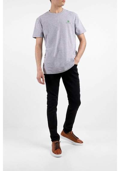 Layyagosta Erkek Sıfır Yaka T-Shirt-Gri