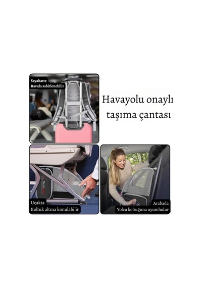 Pettybag Kedi/köpek Seyahat Çantası Siyah