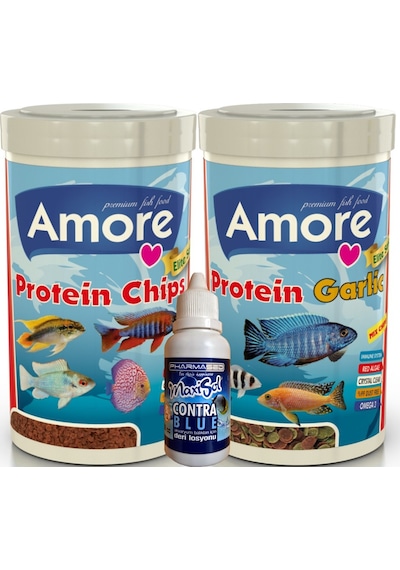 Protein-50 Red Algae 250ml + Protein-48 Garlic 250ml Balık Yemi