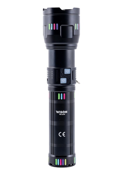 Wison Uzun Menzilli El Feneri 60watt 5500 Lümen Ws-1150 Siyah
