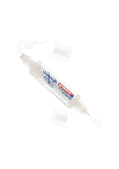 Beyaz 3d Akrilik Çift Uçlu Kalem, 2-3 Mm Ve 5-10 Mm 0,15 L