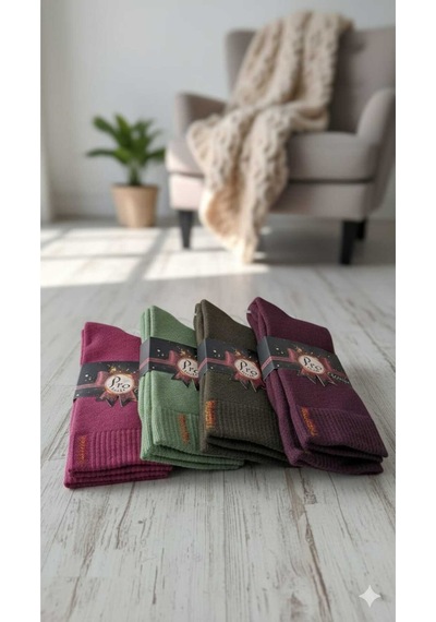 Thermal Havlu Çorap Asorti 4 Lü Paket Set1