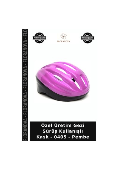Özel Üretim Gezi Sürüş Kullanışlı Kask - 0405 - Pembe