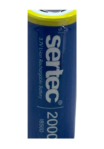 Sertec 3.7v Li-ion 18500 2000 Mah 3c Şarjlı Pil Evimdeyokyok