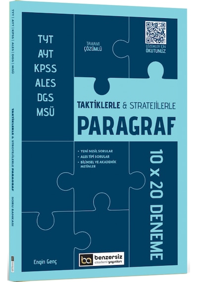 Taktiklerle Ve Stratejilerle Paragraf 10 X 20 Deneme