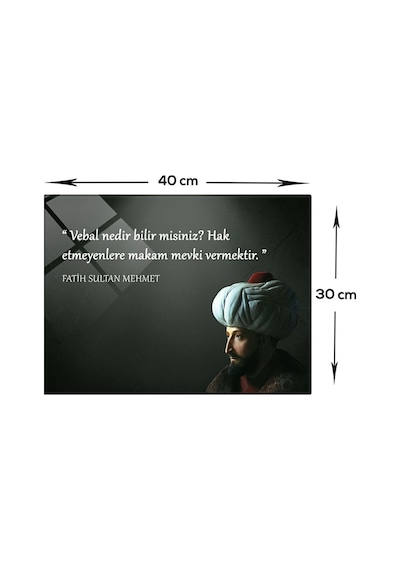 Decorita Fatih Sultan Mehmet | Fsm Cam Tablo | Liyakat
