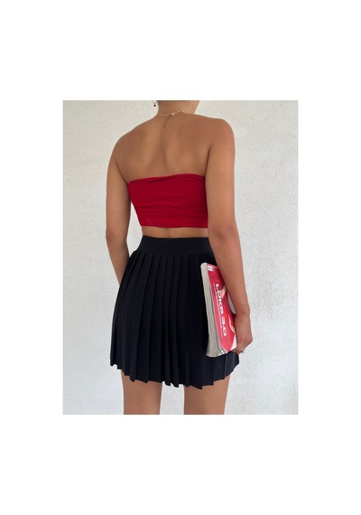 Winmoda34 Kadın Tenis Eteği Içten Taytlı Siyah