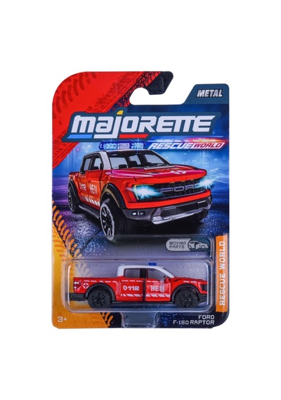 Rescue World Premium Cars, 6-asst Ford F-150 Raptor Çok Renkli