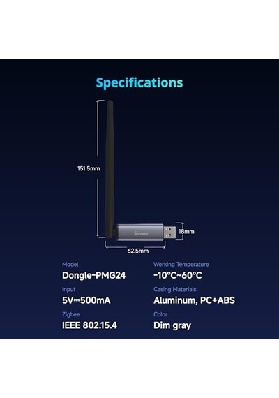 Ayrex Sonoff Zigbee 3.0 Usb Dongle Plus Mg24, Efr32mg24 İle Zigbee Ağ Geçidi, Konu Ve Zigbee Usb Stick, Ev Asistanı V