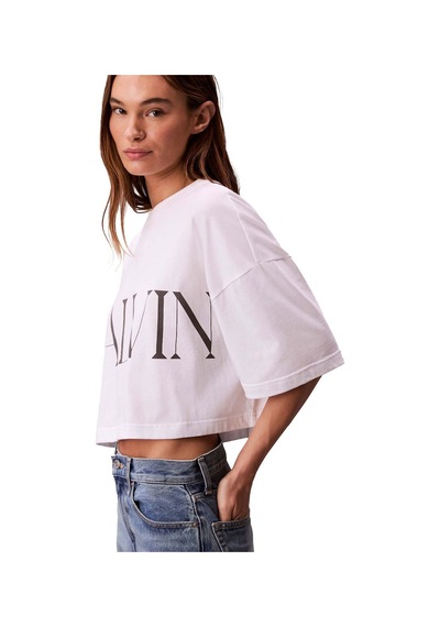 Calvin Klein Kadın T-shirt Beyaz