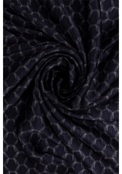 Aker Lacivert 100x100 İpek Krep Saten Eşarp Lacivert Lacivert