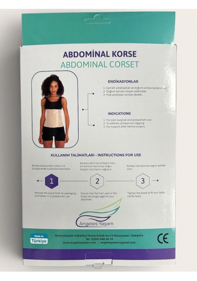 Angeles Yaşam Abdominal Korse Standart