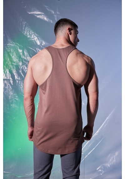 Woof Gym Monk Mode Baskı Klasik Atlet - Kakao