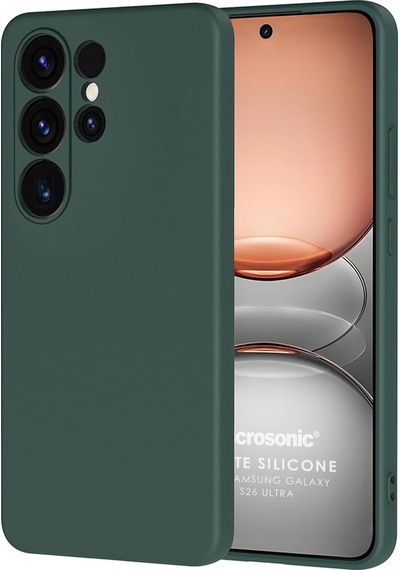 Microsonic Samsung Galaxy Uyumlu S26 Ultra Kılıf Groovy Soft Koyu Yeşil -