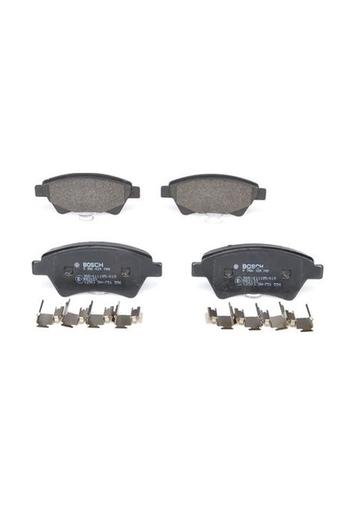 Ön Fren Balata Takımı - Megane 1.5 Dci Dizel 101hp 74kw K9k 728,k9k 729 2004-2006 Bosch 0986424785 --410601241r