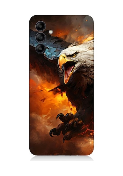 Samsung Galaxy A55 Uyumlu Kartal Savaş Desenli Silikon Kılıf