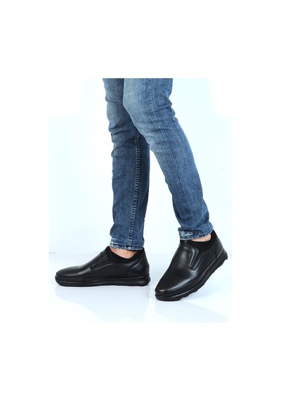 Tardelli 3738 Siyah Kauçuk Deri Erkek Casual Ayakkabı 001