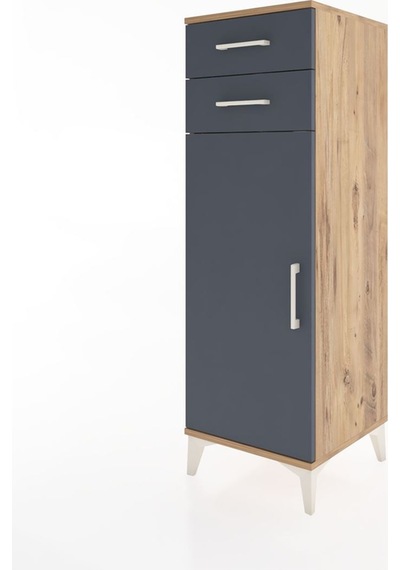 Hyperion Dolap 2 Raflı 2 Çekmeceli Tek Kapaklı 44x44x134 Çam-antrasit Atlas Çam Hyperion Dolap 2 Raflı 2 Çekmeceli Tek Kapaklı 44x44x134 Çam-antrasit Atlas Çam