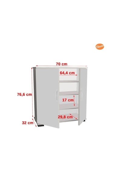 Ayakkabılık 2 Kapaklı Ayakkabı Dolabı Ard-115 Cordoba