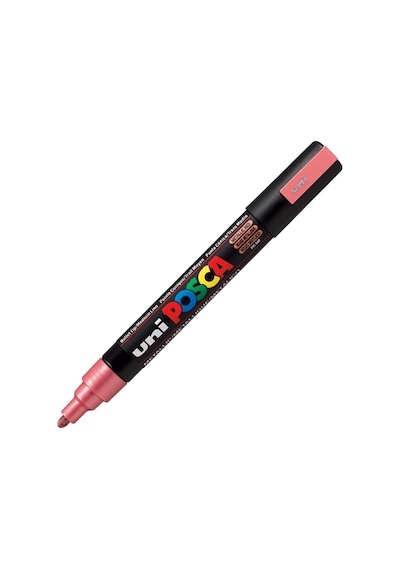 Uni Pc-5M Posca Boyama Markörü 1.8-2.5 Mm Metalik Kırmızı
