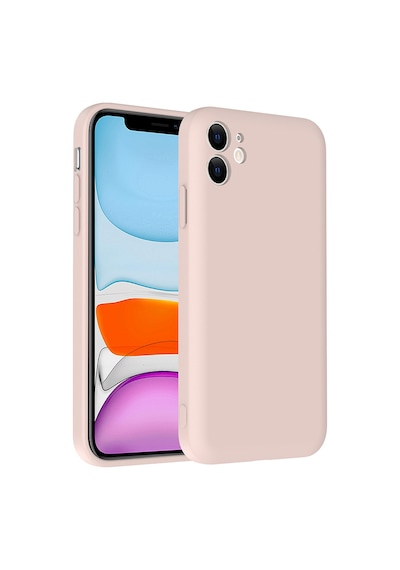 Apple Uyumlu iPhone 11 Kılıf Kamera Korumalı Kartlık Hazneli Zore Vitra Kapak Pembe