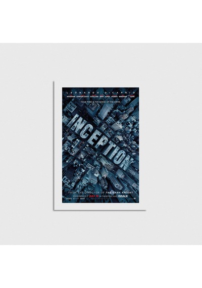 Inception 2010 Film Posteri Çerçevesiz Poster Duvar Dekorasyonu Pn11p289