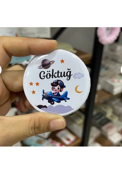 Kişiye Özel - Rozet Magnet Açacak 58 Mm Çok Renkli