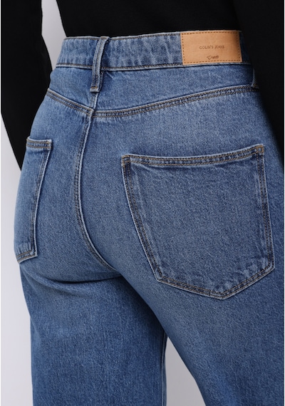 Colin's Colins Straight Fit Yüksek Bel Düz Paça Kadın Siyah Jean Pantolon Cl1076563 Q1.v1 Dn43726 Denim