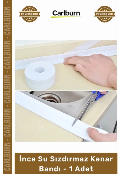 Bant Mutfak Banyo Lavabo Ocak Kenarı Kendinden Yapışkanlı Esnek İnce Su Sızdırmaz Kenar Bandı - 1 A
