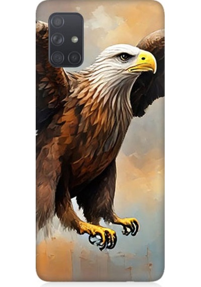 Samsung Galaxy A51 Uyumlu Kartal Uçuşu Desenli Silikon Kılıf