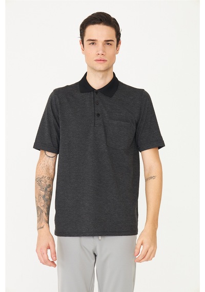 Siyah Polo Yaka T-Shirt