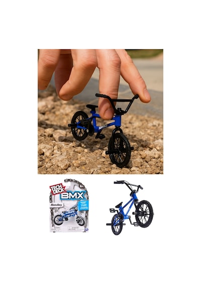 Tech Deck Bmx Bisikleti Sunday Mavi Gerçek Metal Çerçeve Parmak Bisiklet Oyuncak Model 12