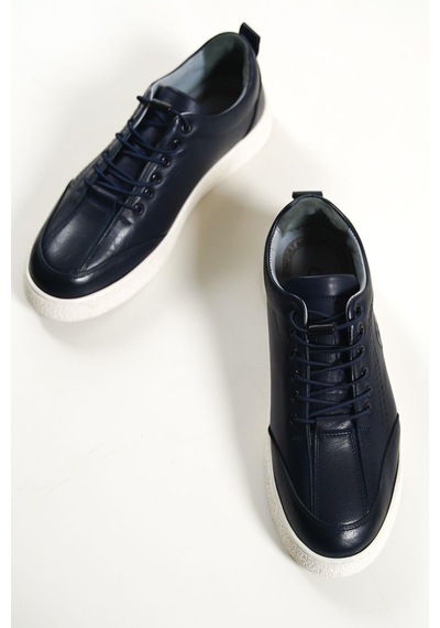 Mubiano Hakiki Deri 4500-lcv Lacivert Erkek Spor Ayakkabı & Sneaker Lacivert