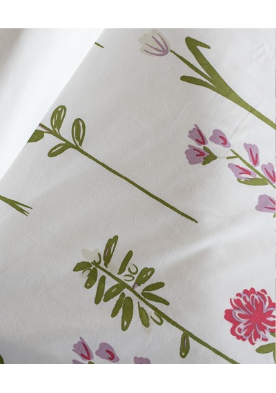 Cotton Collection Tek Kişilik Nevresim Seti Fleur Renkli