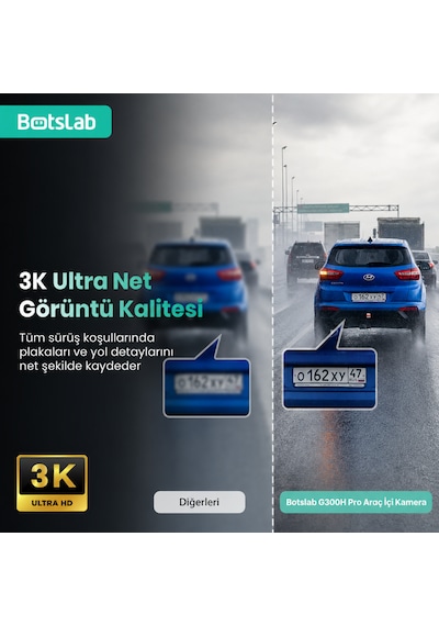 Botslab 360+ G300h Pro Adas 3k Ön Araç Kamerası