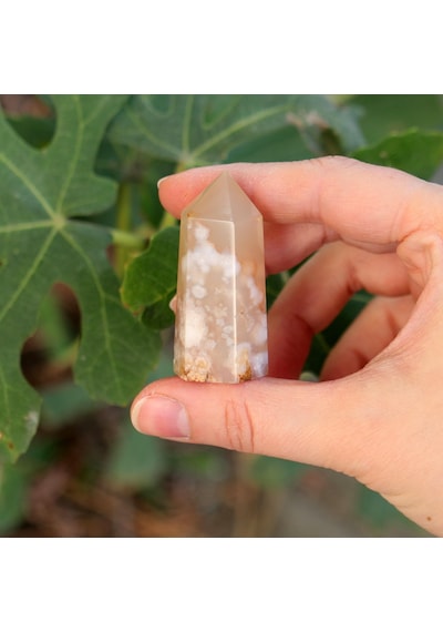Doğal Çiçek Akik Flower Agate Kütle Küçük Boy