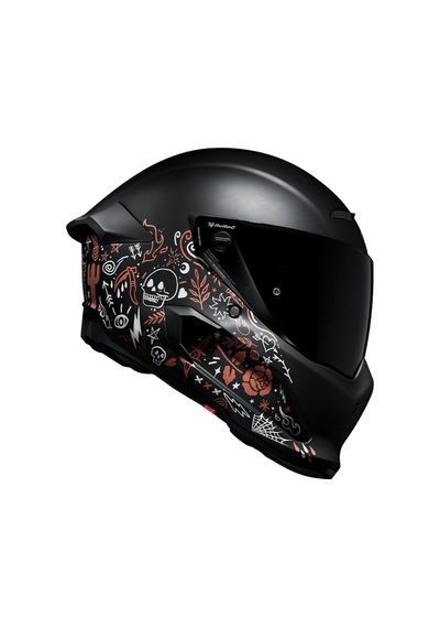 Ruroc At4.0 Street Inkwell Kapalı Kask Mat Siyah