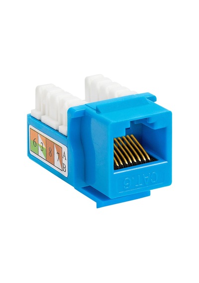 Hcs J6e-00874-bl Cat6 Utp Keystone Jack Mavi 5'li Paket