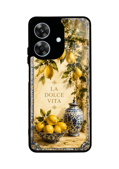Realme Note 60 La Dolce Lemon Tasarımlı Glossy Telefon Kılıfı Yellow