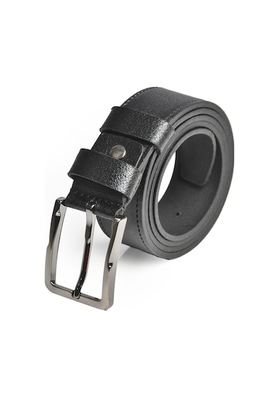 Deepsea Erkek Siyah %100 Hakiki Deri 3,5 Cm Klasik Kemer Kumaş Pantolon Kemeri 2502636 Siyah