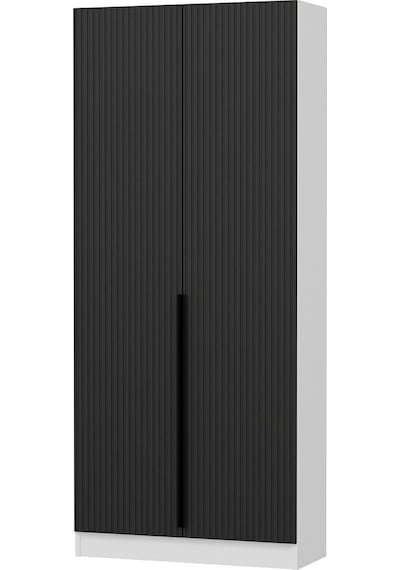 Minar Kale 210 Cm 2 Kapaklı 2b Raf Portmanto Byz Mbr Çizgili Ant