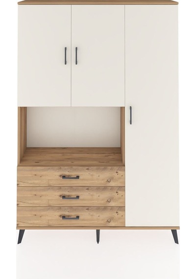 Arges Dolap 7 Raflı 3 Çekmeceli 3 Kapaklı 132x30x195 Çam-aytaşı/çam Aytası/atlas Çam Arges Dolap 7 Raflı 3 Çekmeceli 3 Kapaklı 132x30x195 Çam-aytaşı/çam Aytası/atlas Çam