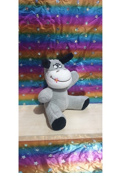 Sevimli Peluş 20 Cm Eşek Uyku Arkadaşı Oyuncak Hediyelik Özür Dilerim Gri
