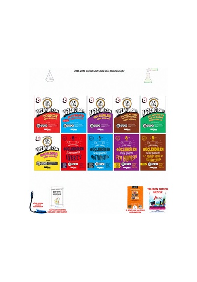 Ankara Yayınevi 8. Sınıf Karma 10 Kitap Kazandıran Güçlendiren