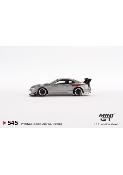 Mini Gt Nissan Silvia Top Secret S15 Silver Red - 545
