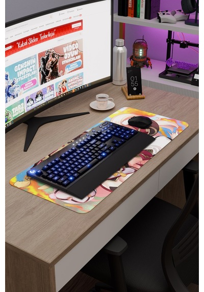 Yanfei Genshin Impact Anime Oyuncu V2 - 70x30 Xl Gaming Mouse Pad Fare Altlığı