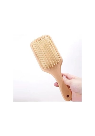 Bambu Uçlu Ahşap Saç Fırçası - Antistatik Özellik 0