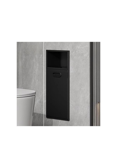 Modern Paslanmaz Çelik Duş Rafı, Entegre Çöp Bidonu Nişli, Su Geçirmez Duvar Rafı, Mutfak, Banyo Ve Yatak Odası Diğer