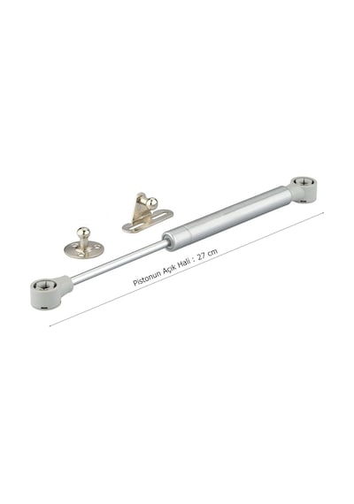 Gazlı Amortisör Piston 120 N Kalkar Dolap Kapakları için 27 CM Gri